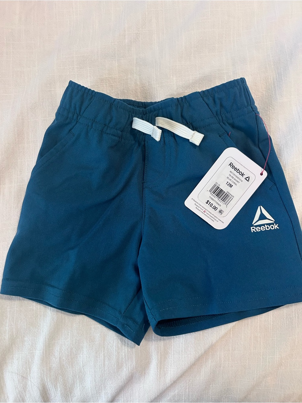 Reebok Infant Boys Teal Athletic Shorts